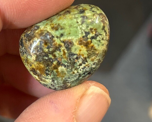 1 Piece Tumbled A Grade African Turquoise Average Size 16 Grams