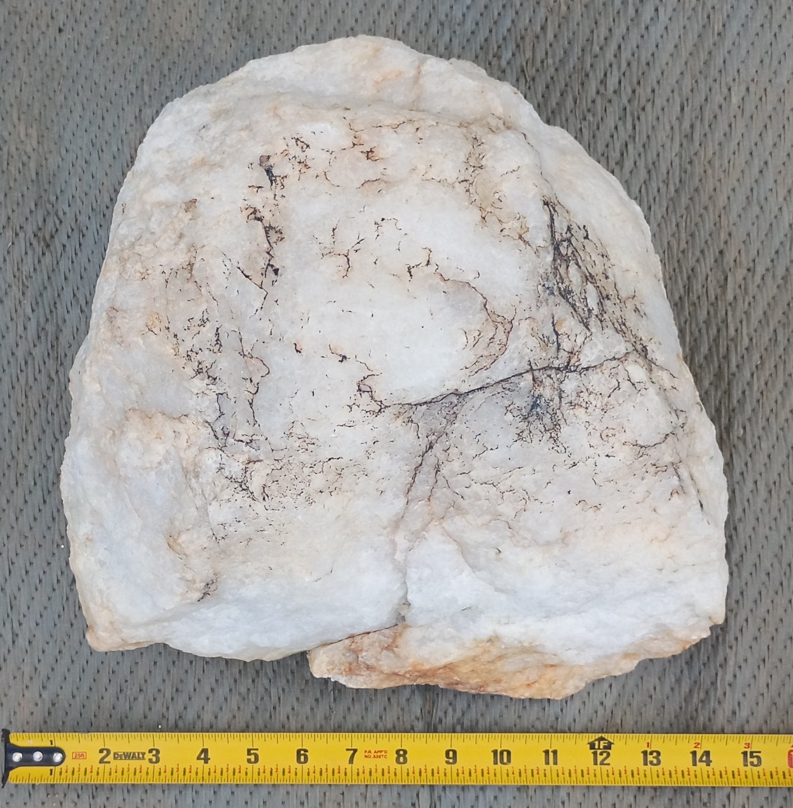 BIG NATURAL CREAMY WHITE QUARTZ RAW HEALING CRYSTAL STONE ROCK ARIZONA 59 lb 9oz