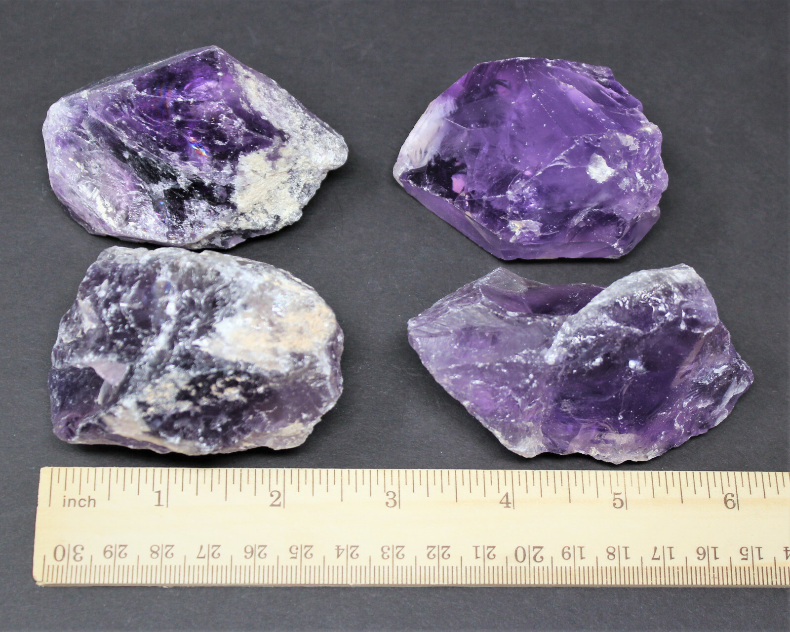 LARGE Rough Amethyst Natural Rough Chunk, 2″ – 3″ (Raw Amethyst, JUMBO)