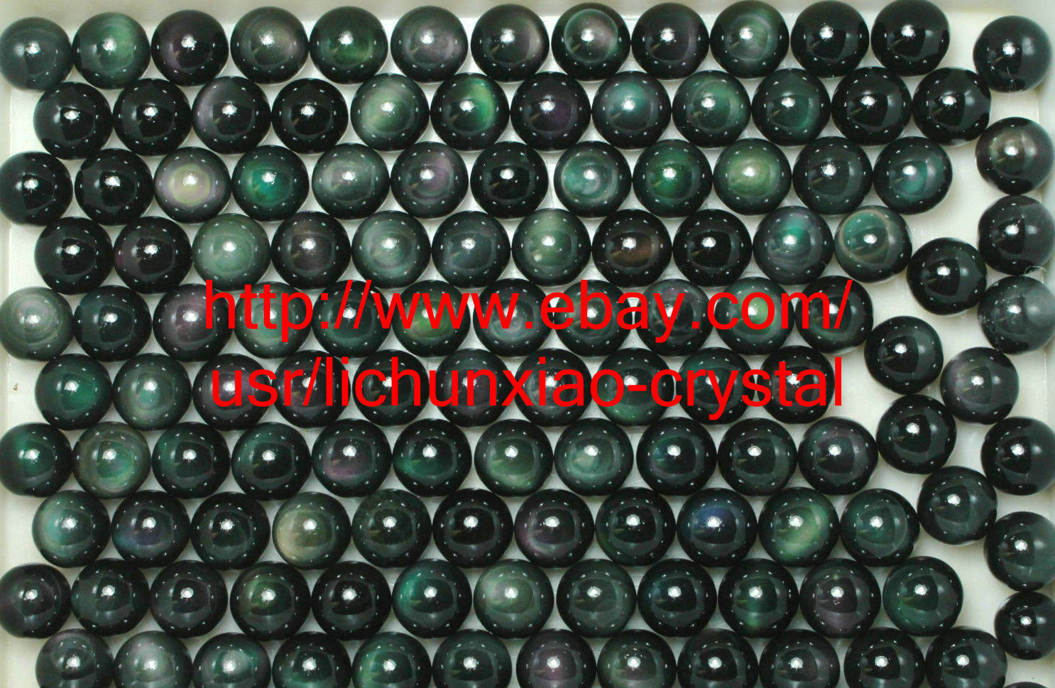 1Pcs RAINBOW !! NATURAL Cats Eye Obsidian QUARTZ CRYSTAL Sphere Ball RARE