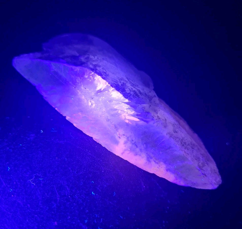 Nepal Golden Selenite Specimen, Fluorescent, 76g