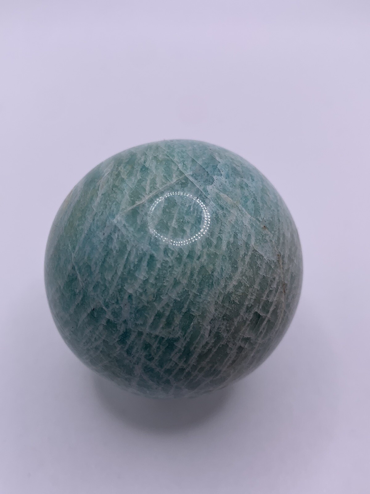 Amazonite Blue Crystal Sphere Ball Natural 4.8cm 153g – Hope Stone Gemstone AS2