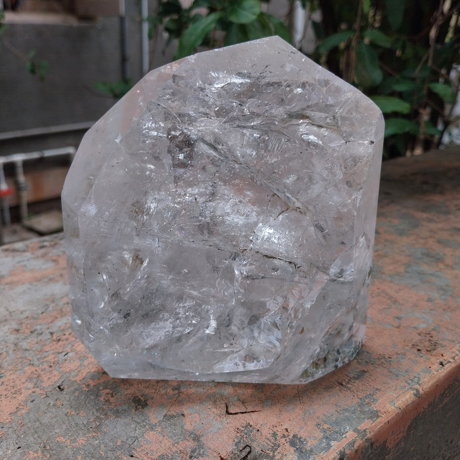 Natural Satyaloka Crystal Rainbow Quartz 1458 Gram