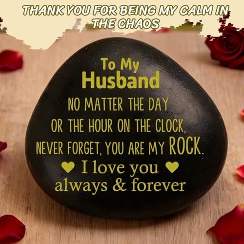 Engraved Stone Gift for Him – Romantic Valentine’s Day, Anniversary, Birthday Gi