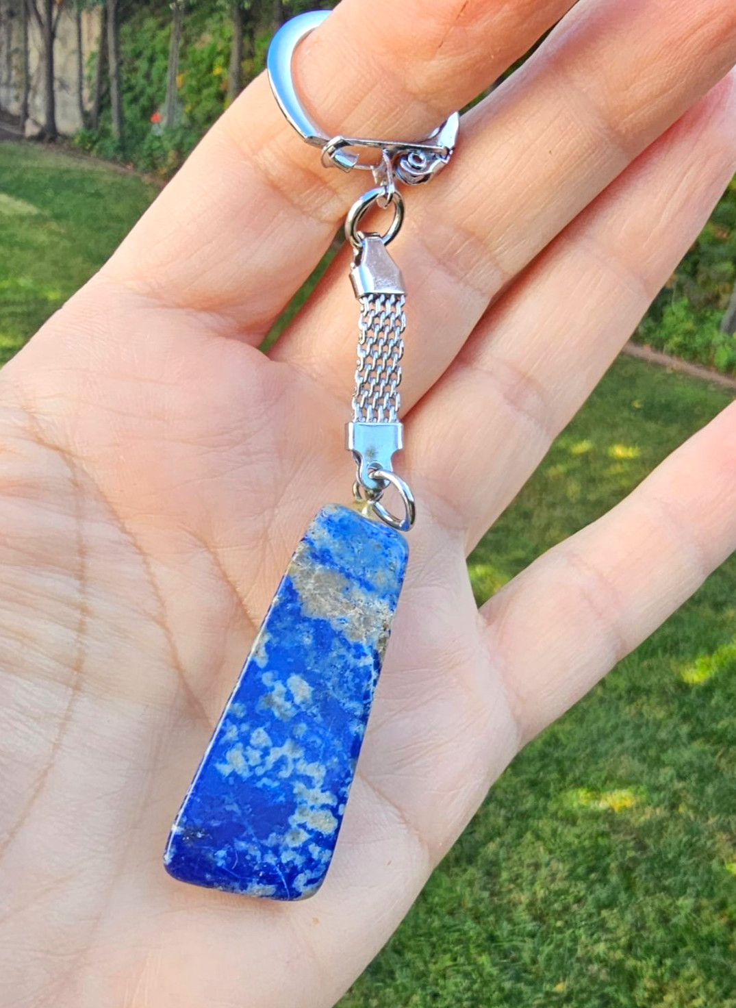 Russian Balkan Lapis Lazuli Keychain