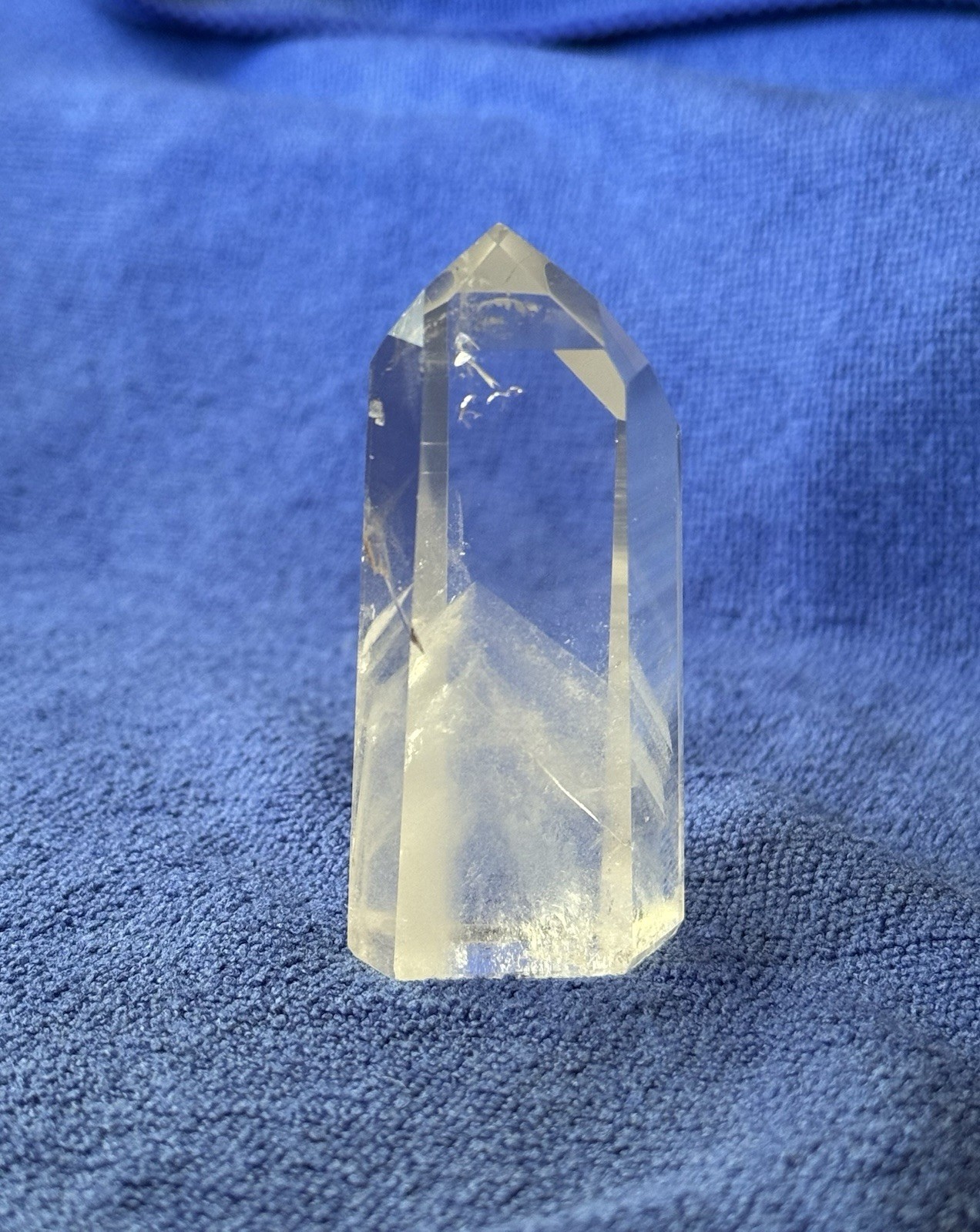 Clear Quartz Crystal With Multiple Phantoms