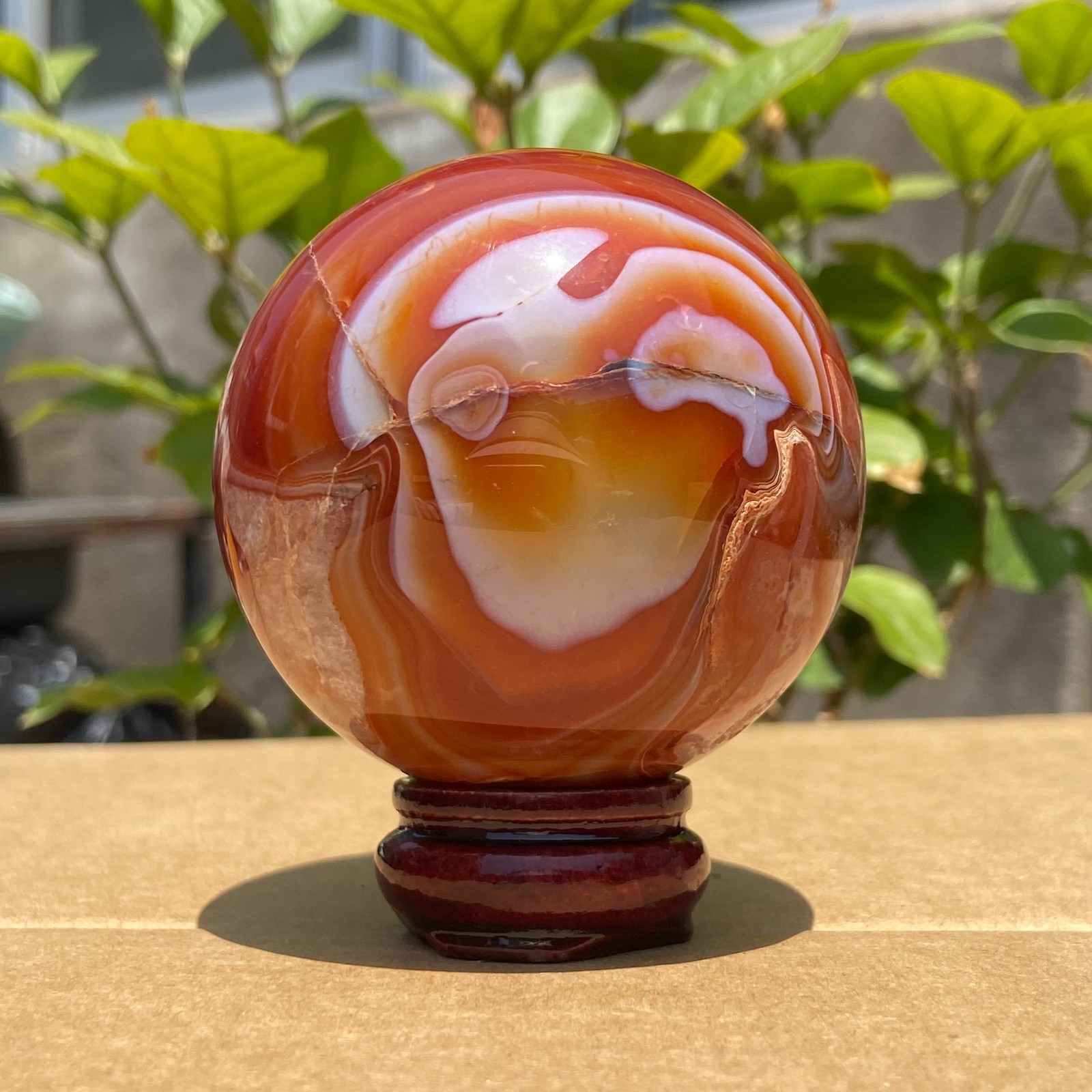 388G Sardonyx Agate Sphere Ball reiki healing