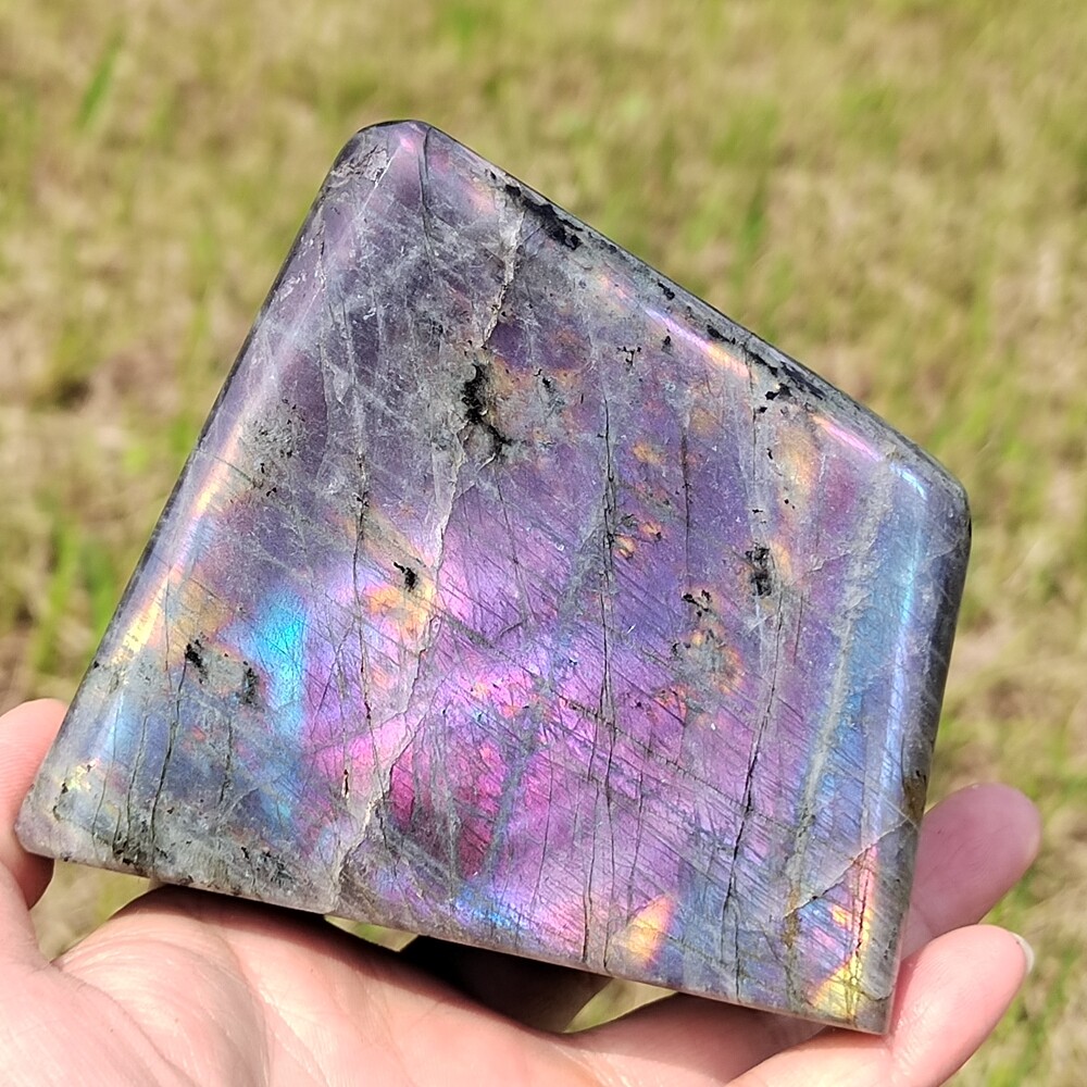 AAA+Natural Labradorite Quartz Crystal Spectrolite Mineral Specimen Healing 694g