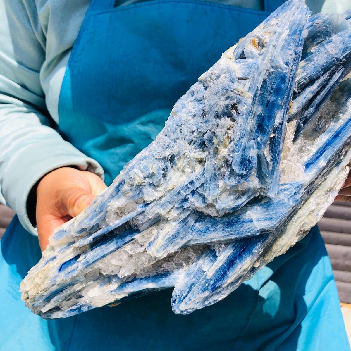 6.53LB Natural Blue Crystal Mineral Standard Rough Healing Specimen 5292