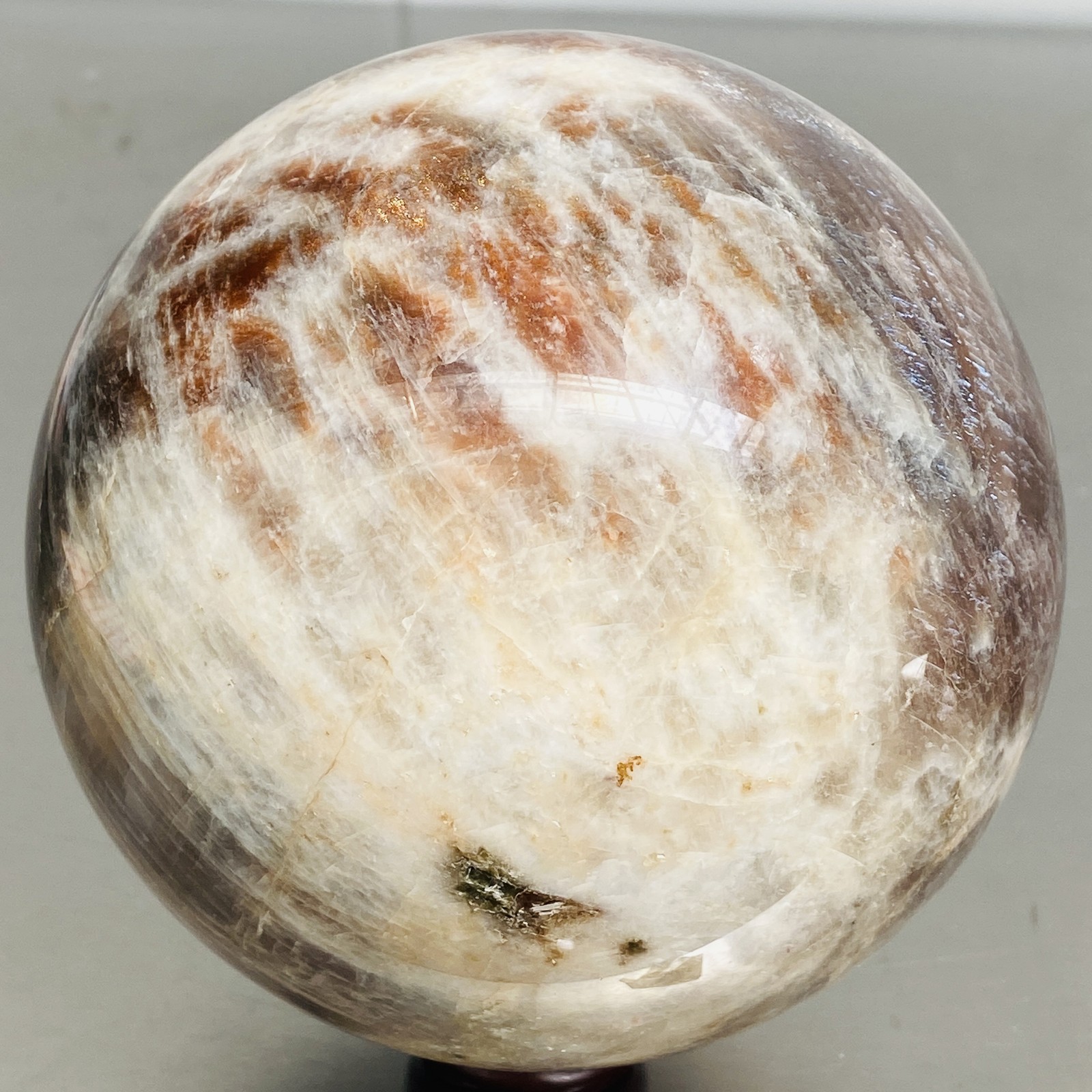 Natural Gray moonstone sphere quartz Crystal ball Healing 2900G (6.39LB)