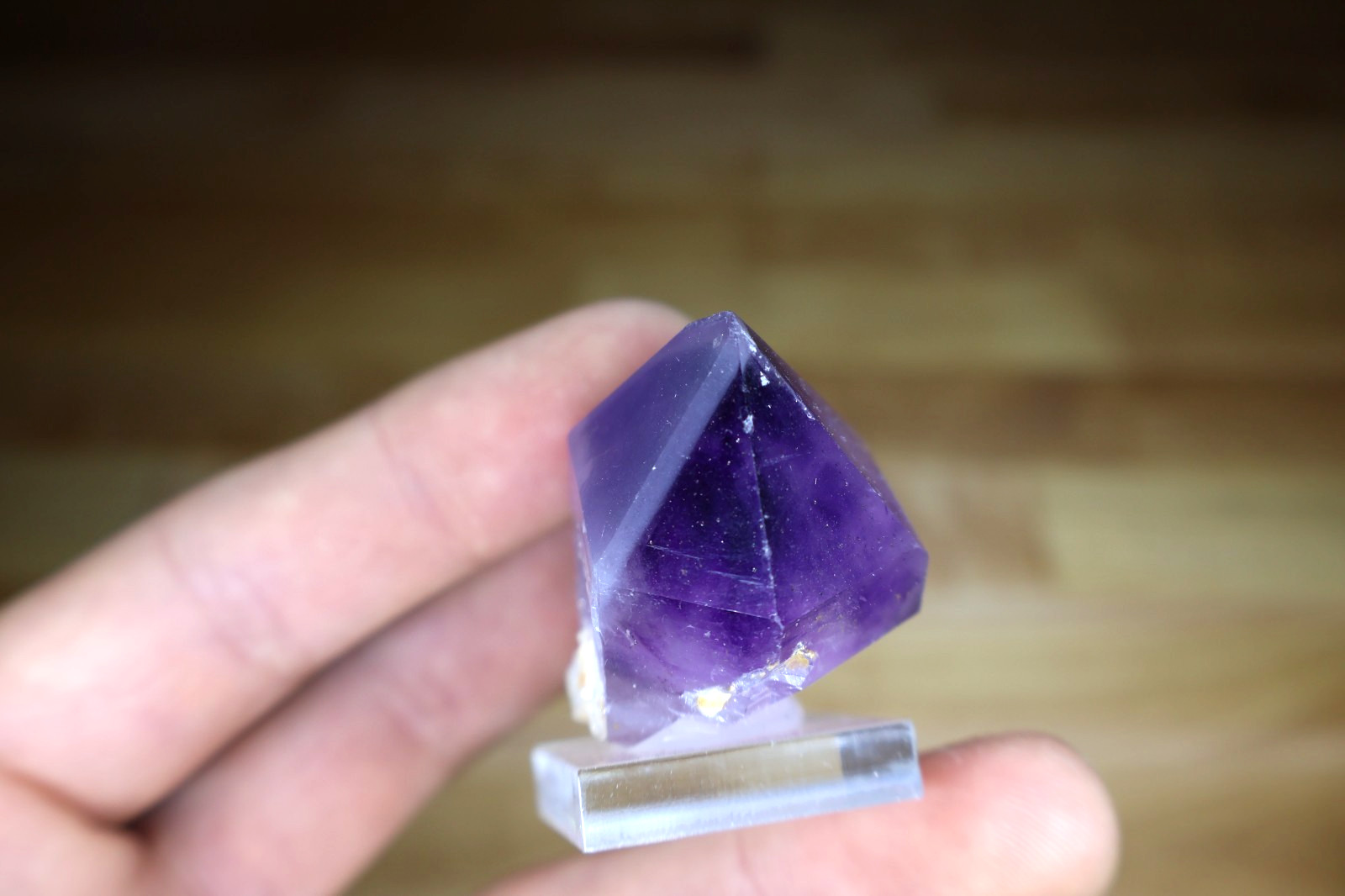 Ametheyst crystal specimen From Madagascar. Deep Purple, on Matrix