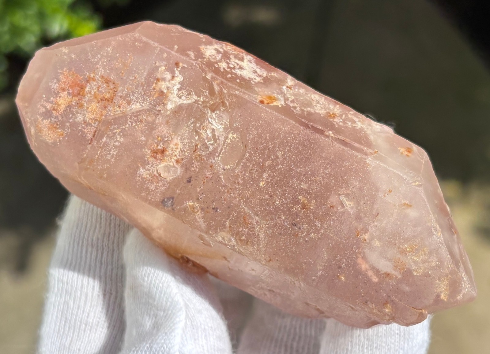 USA SALE *SEE VIDEO* 129g 3.39″ RARE LITHIUM DT QUARTZ POINT DOUBLE TERMINATED