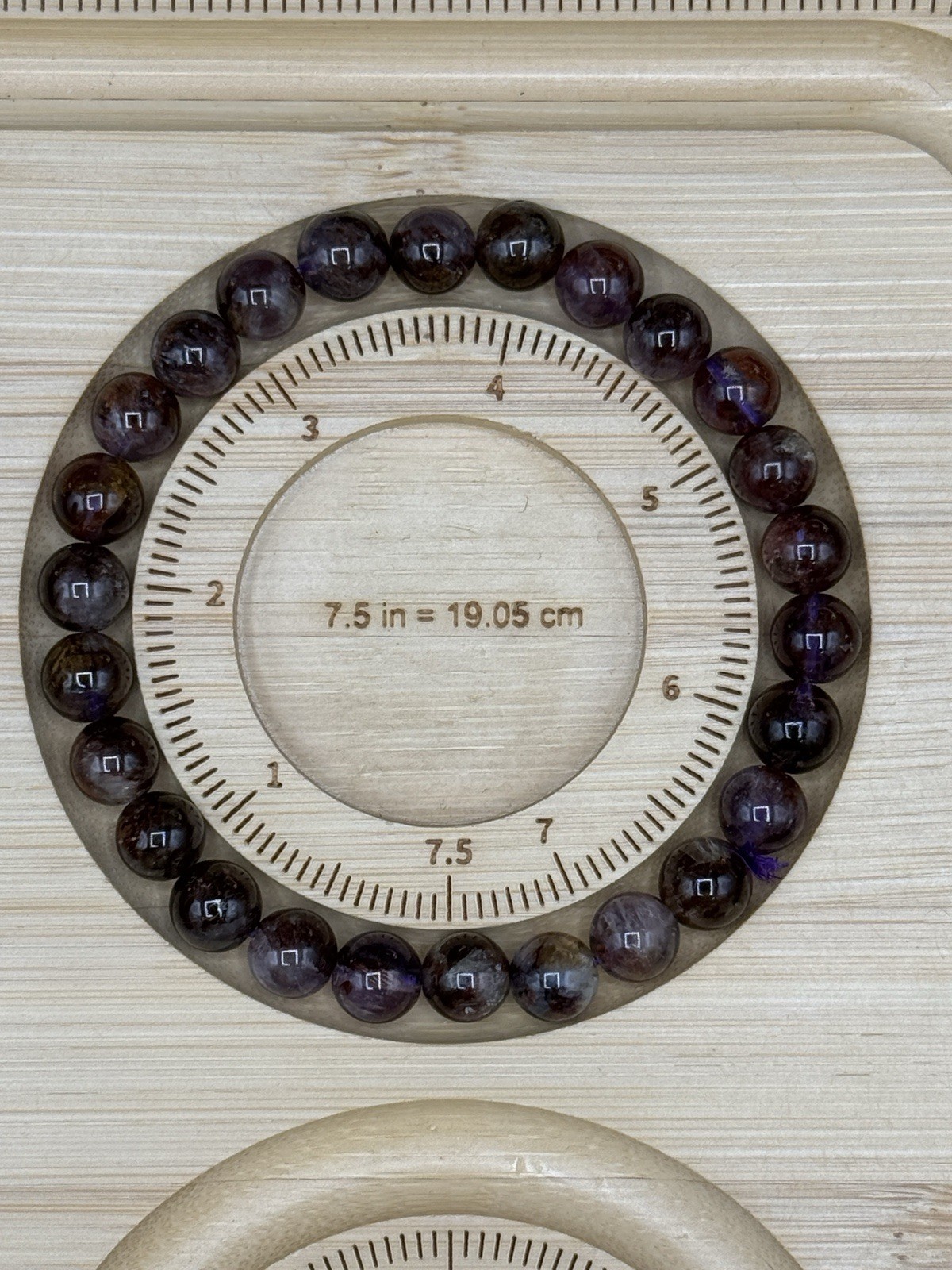 Natural Red Capped Amethyst Beaded Bracelets Free shipping