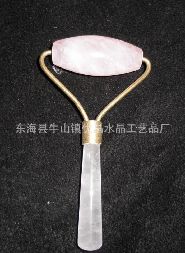 US Natural Pink/Rose Quartz Crystal Healing Massage Wands Stone Reiki Stick Gift
