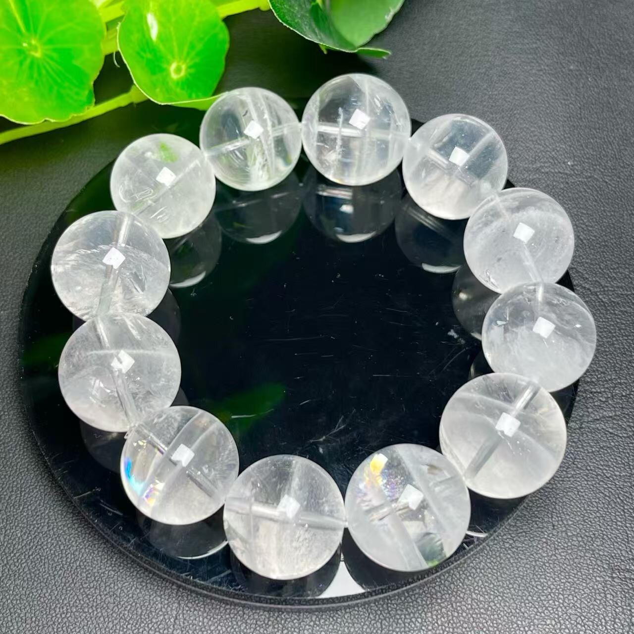 20mm Natural Garden Quartz Bead Bracelet Reiki Crystal Quartz Healing Decorate