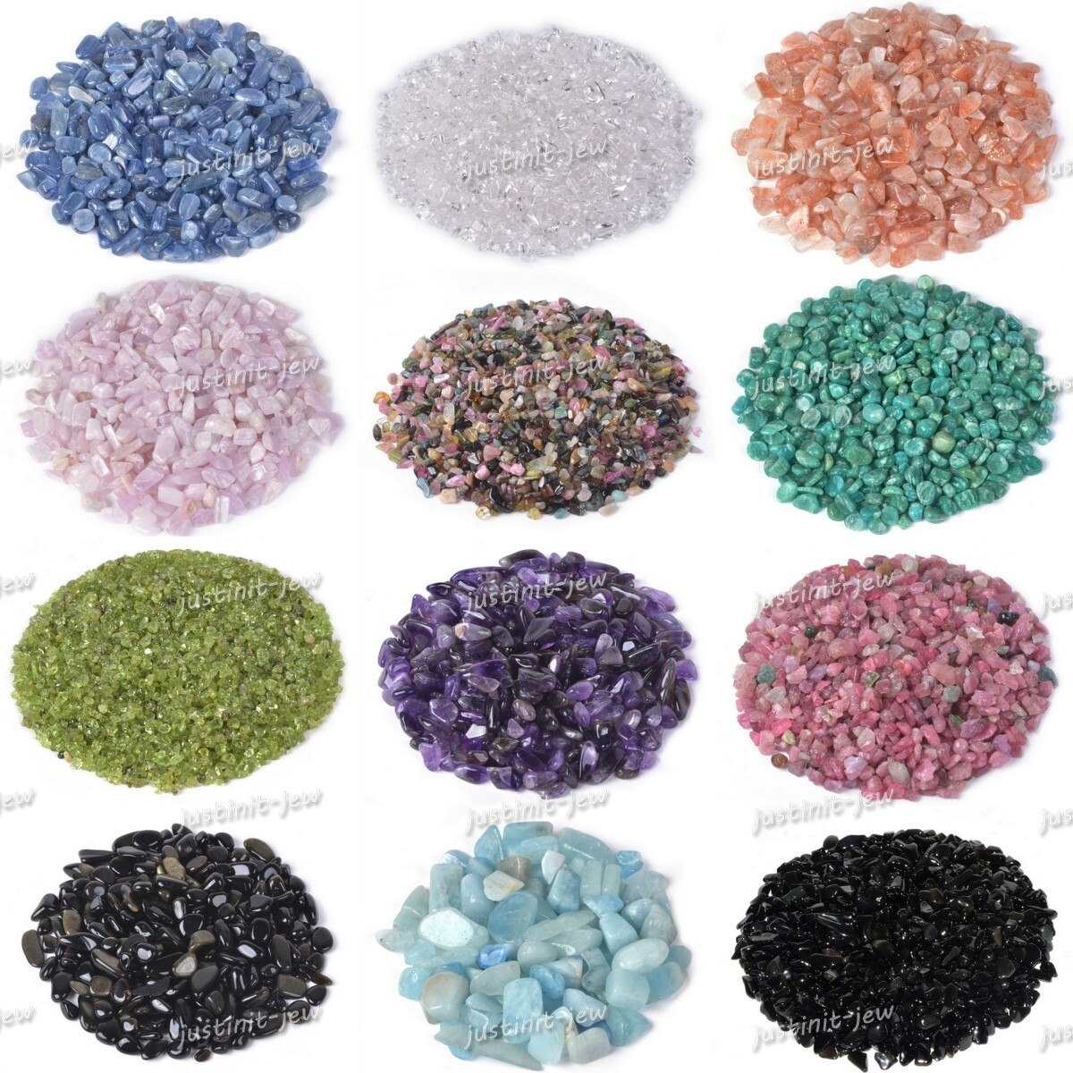 100g Gemstone Polished Chips Crushed Tumbled Stone Crystal Healing Embellishment
