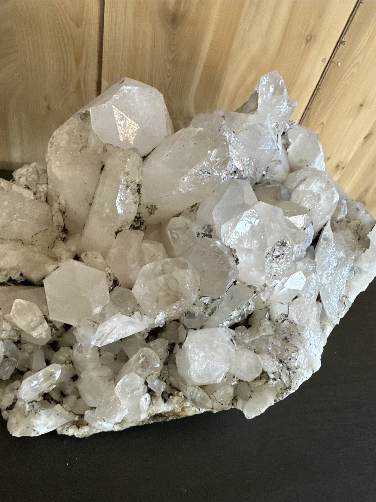 XL Clear Crystal Quartz Specimen, Multiple Points, 16+ Pounds!