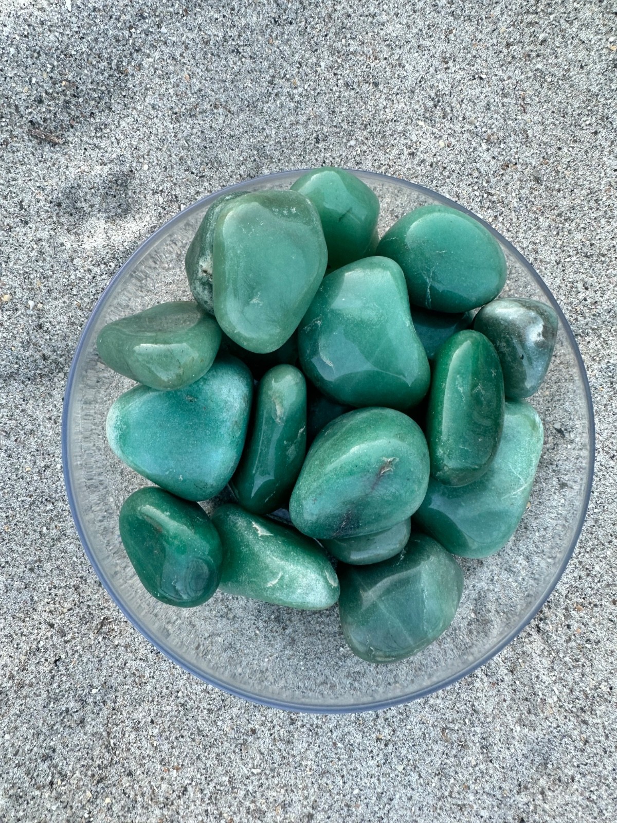 1/2 lb Green Aventurine Tumbled Stones – Bulk Polished Green Crystals Lot (8 oz)