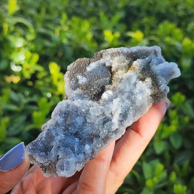 Raw Rough Black Sphalerite Cluster Geode Crystal Mineral Specimen Home Decor