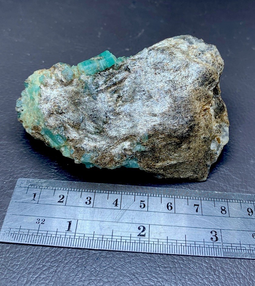 Emerald Crystals Cluster On Mica Matrix Specimen, Collection Grade, Anniversary
