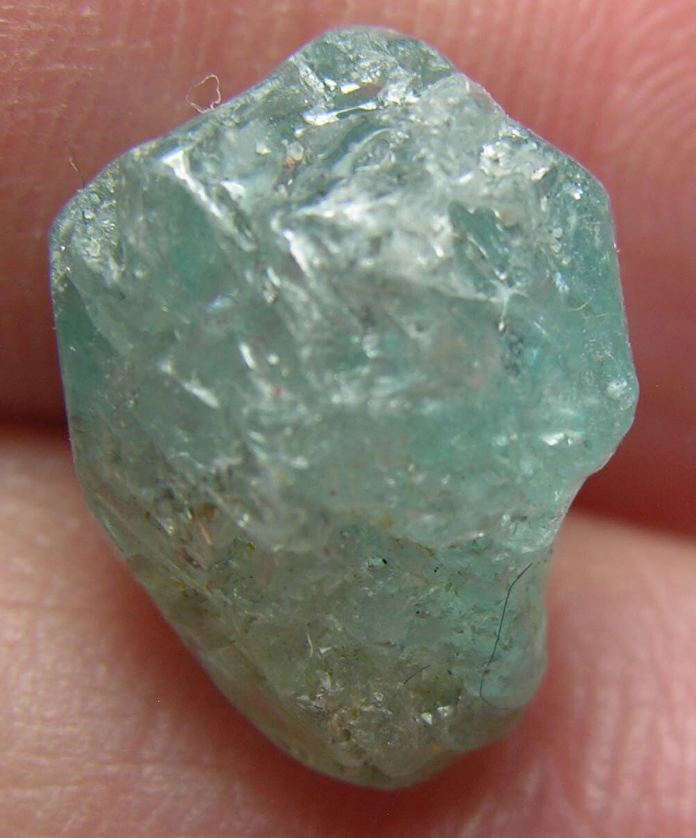 #38 Cambodia 11.25ct Natural Rough Uncut Blue Zircon Crystal Specimen 2.25g 14mm