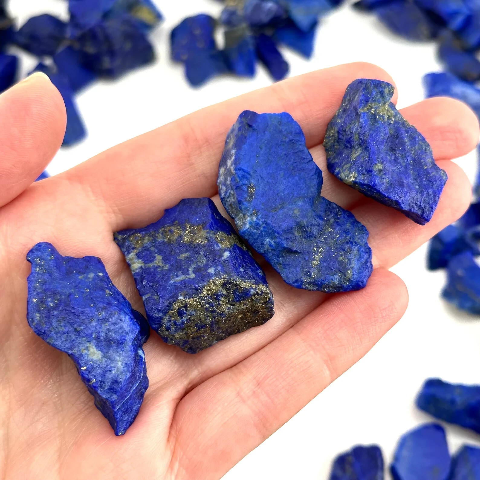 Natural Lapis Lazuli Raw Stone Crystal Mineral Specimen Healing Energy Gifts