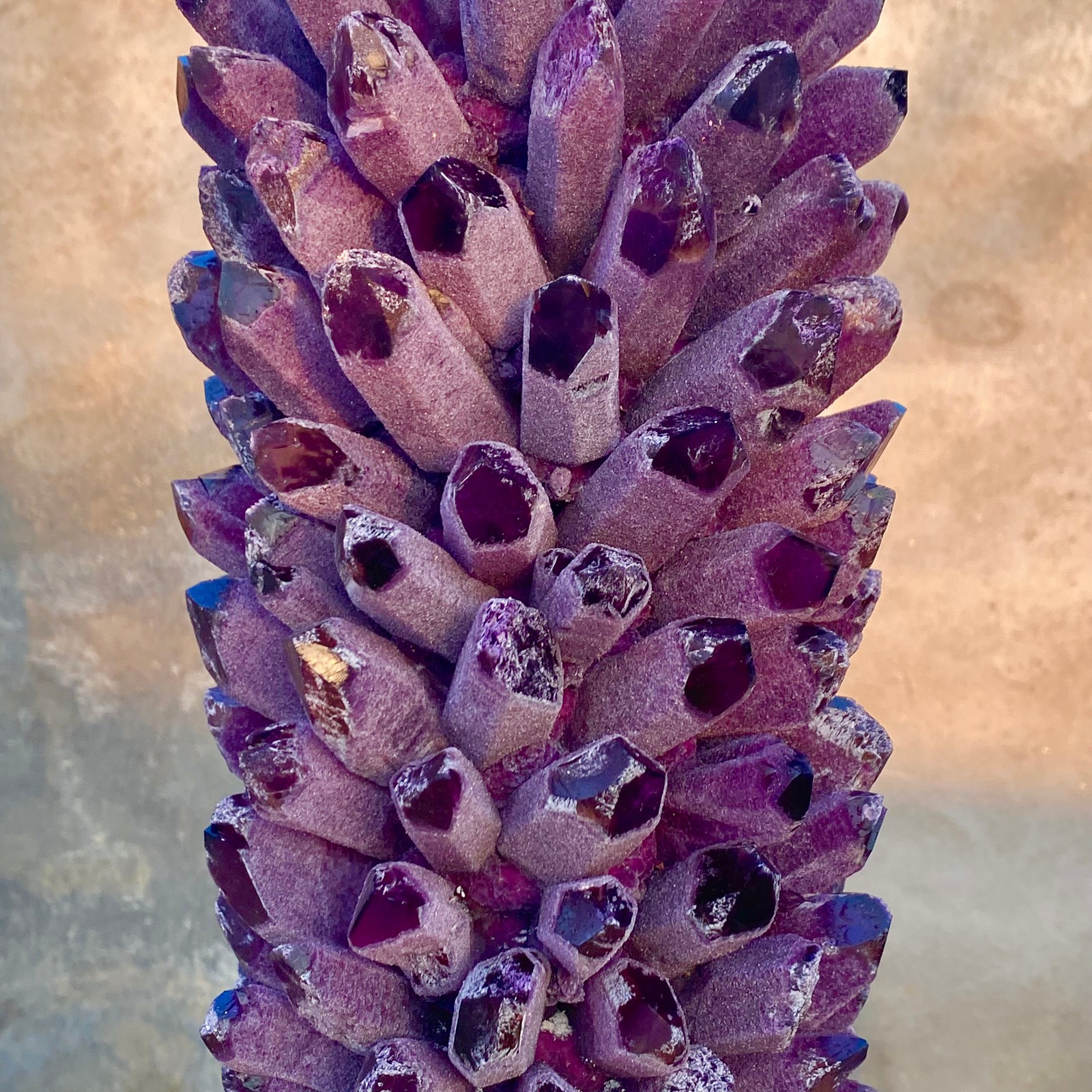 27.88LB New find purple phantom crystal quartz cluster mineral specimen healing