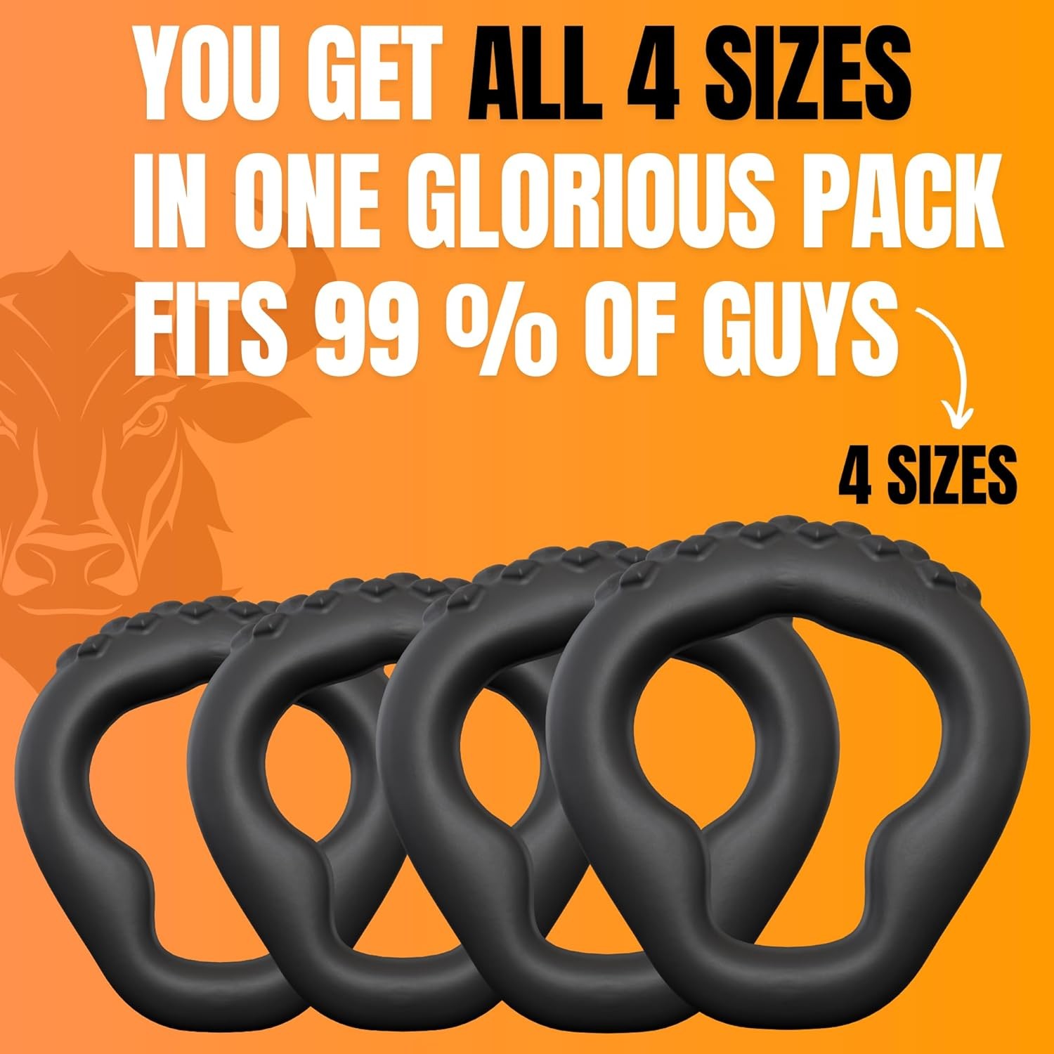 4 Pack Rock Solid Performance & MAX Stamina- 6 Pressure Points for Staying Power