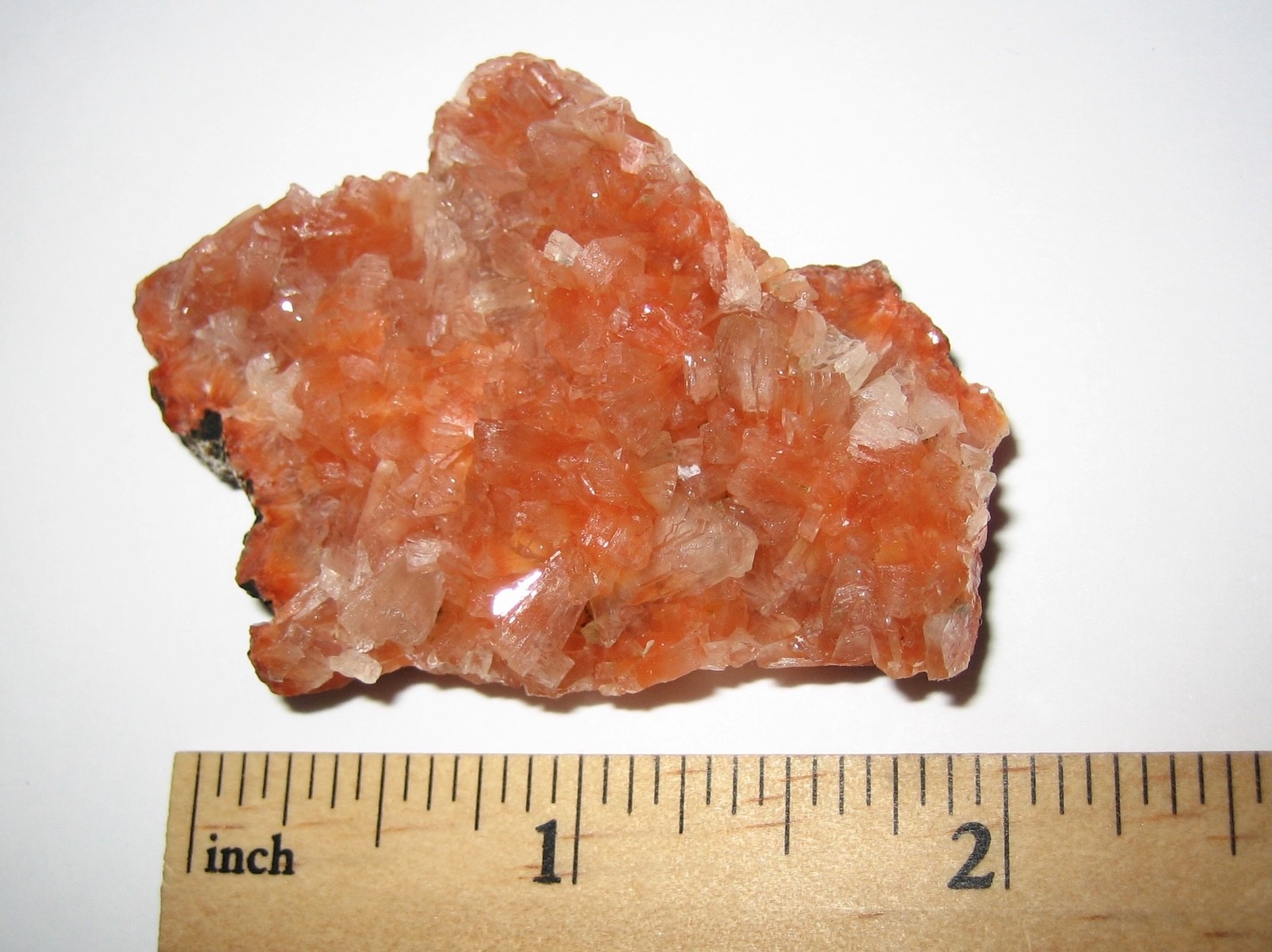 2.4″ BEAUTIFUL NATURAL ORANGE HEULANDITE CRYSTAL CLUSTER FROM INDIA 20.9grams *2