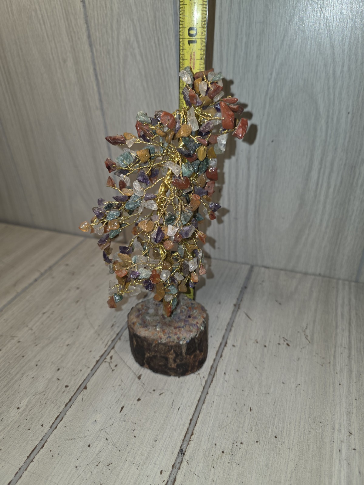 Seven Chakra Gemstone Bonsai Tree Healing Natural Stone Chrystal Tree Of Life