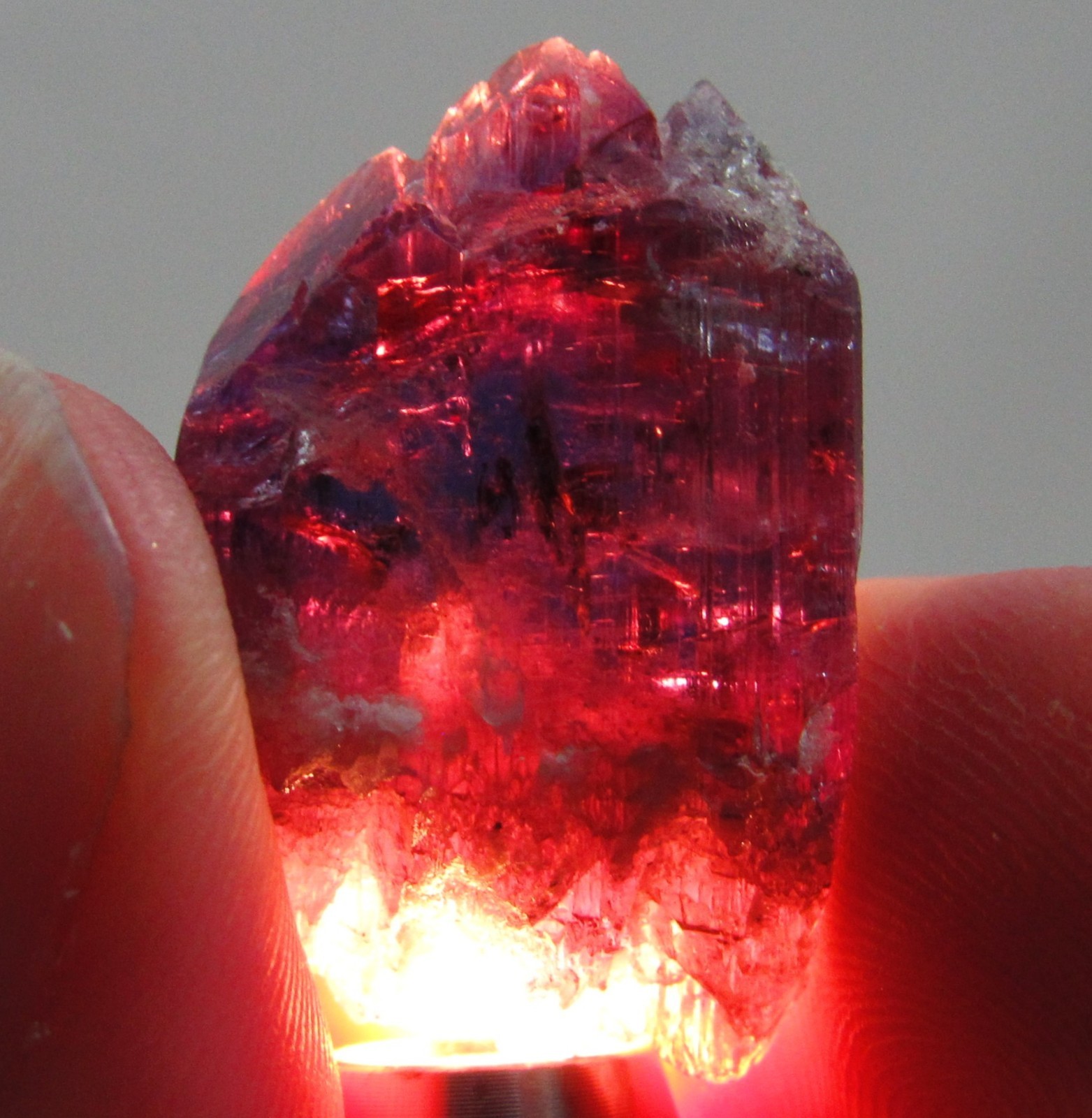 ULTIMATE INTENSE NEON PURPLE UNHEATED GEM TANZANITE DT CRYSTAL!!! TANZANIA