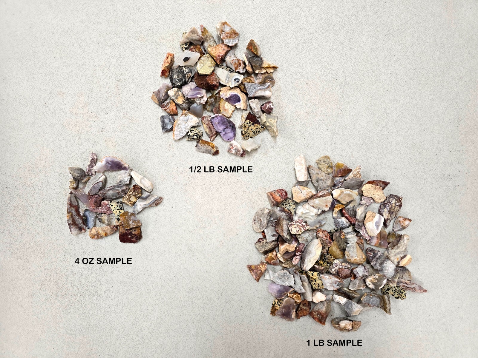 Exotic Crystals Sluice Mix Tiny Crushed Natural Crystal Rocks & Tumbling Stones