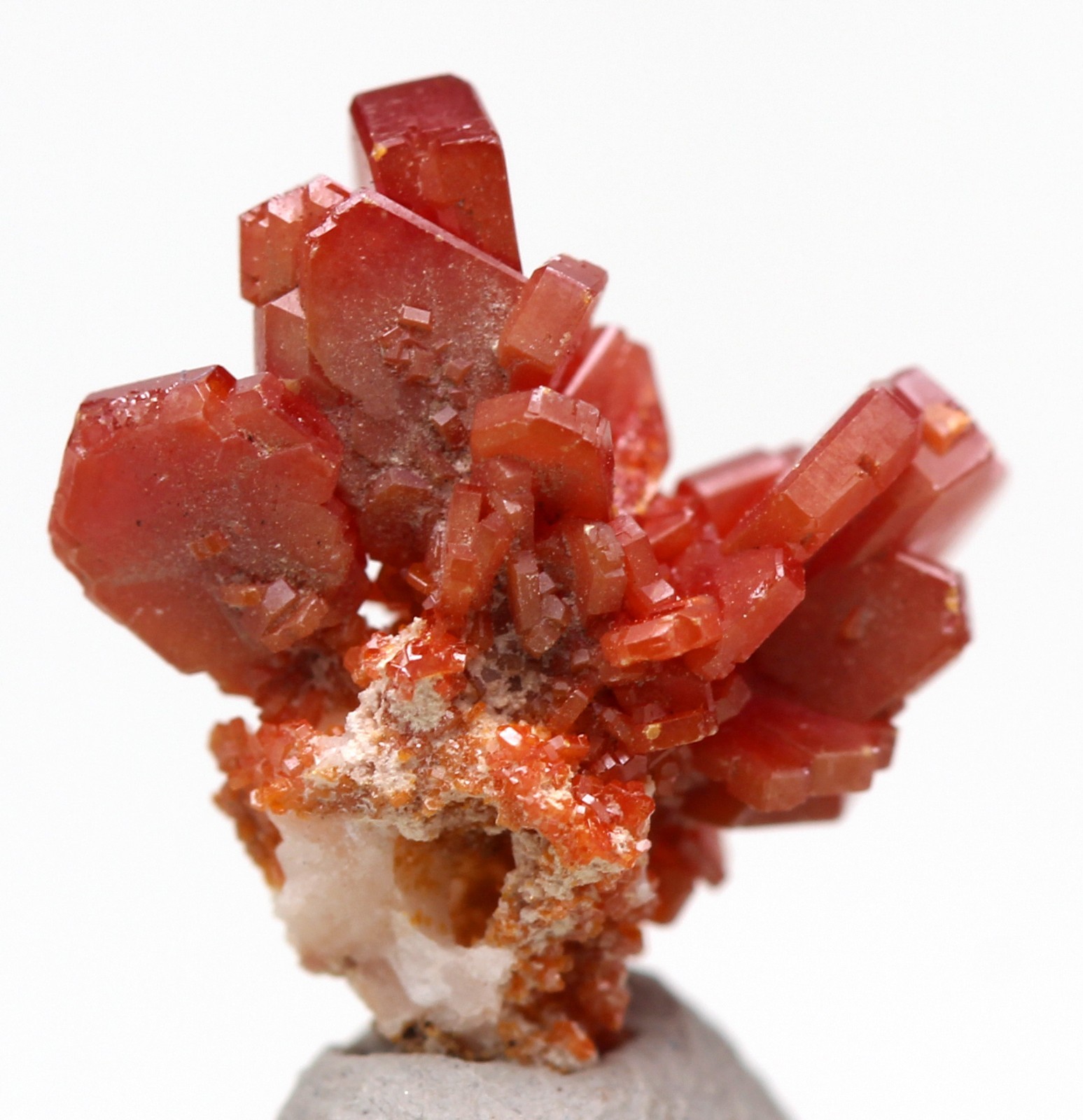 VANADINITE Crystal Mineral Specimen Cluster Matrix Gemstone Natural Red MOROCCO