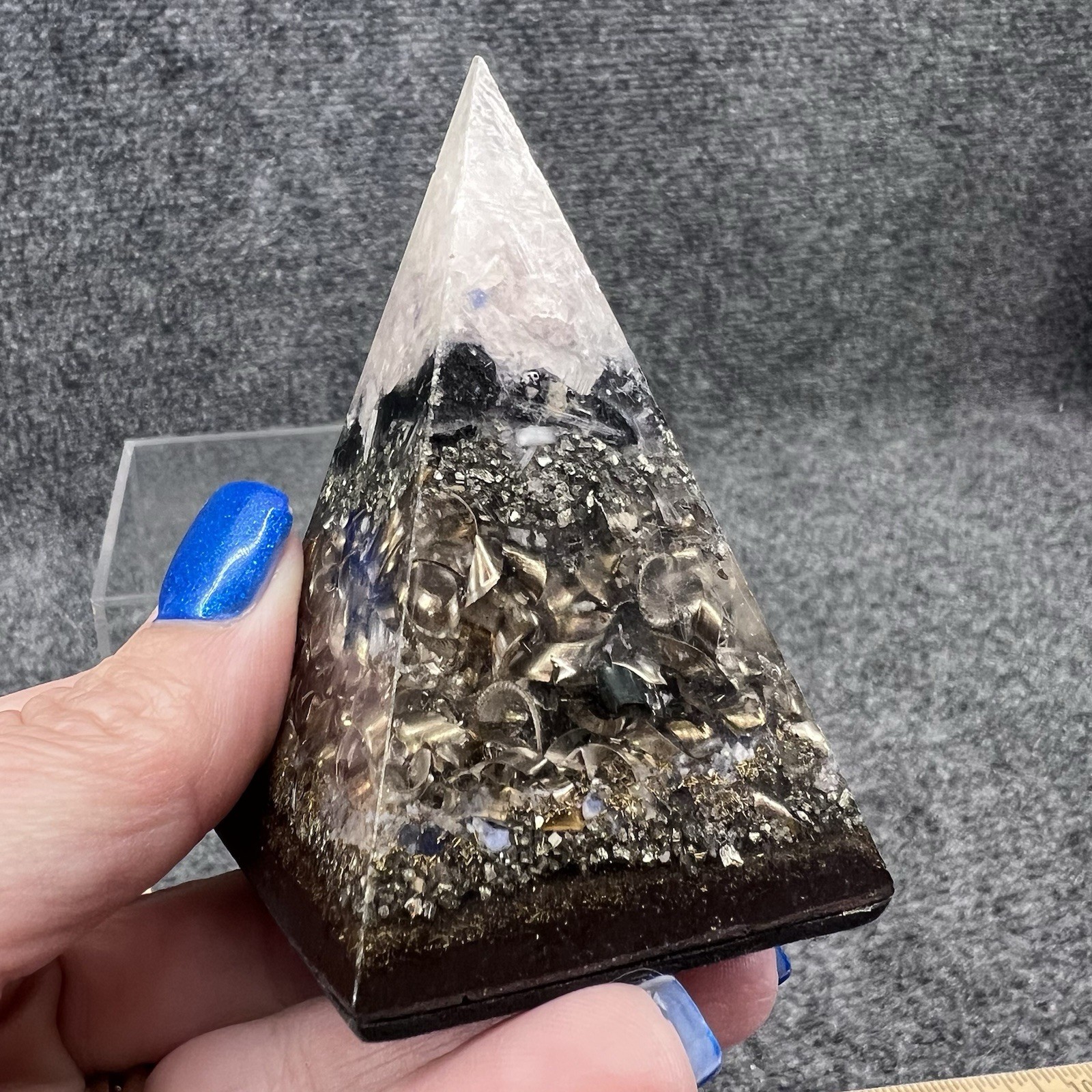 Orgonite Resin Energy Crystal Pyramid 3.25” x 2”