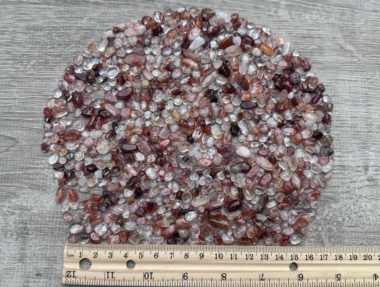 Fire Quartz Semi Tumbled Gemstone Mini Chips 5 – 11 mm, Wholesale Bulk Lot