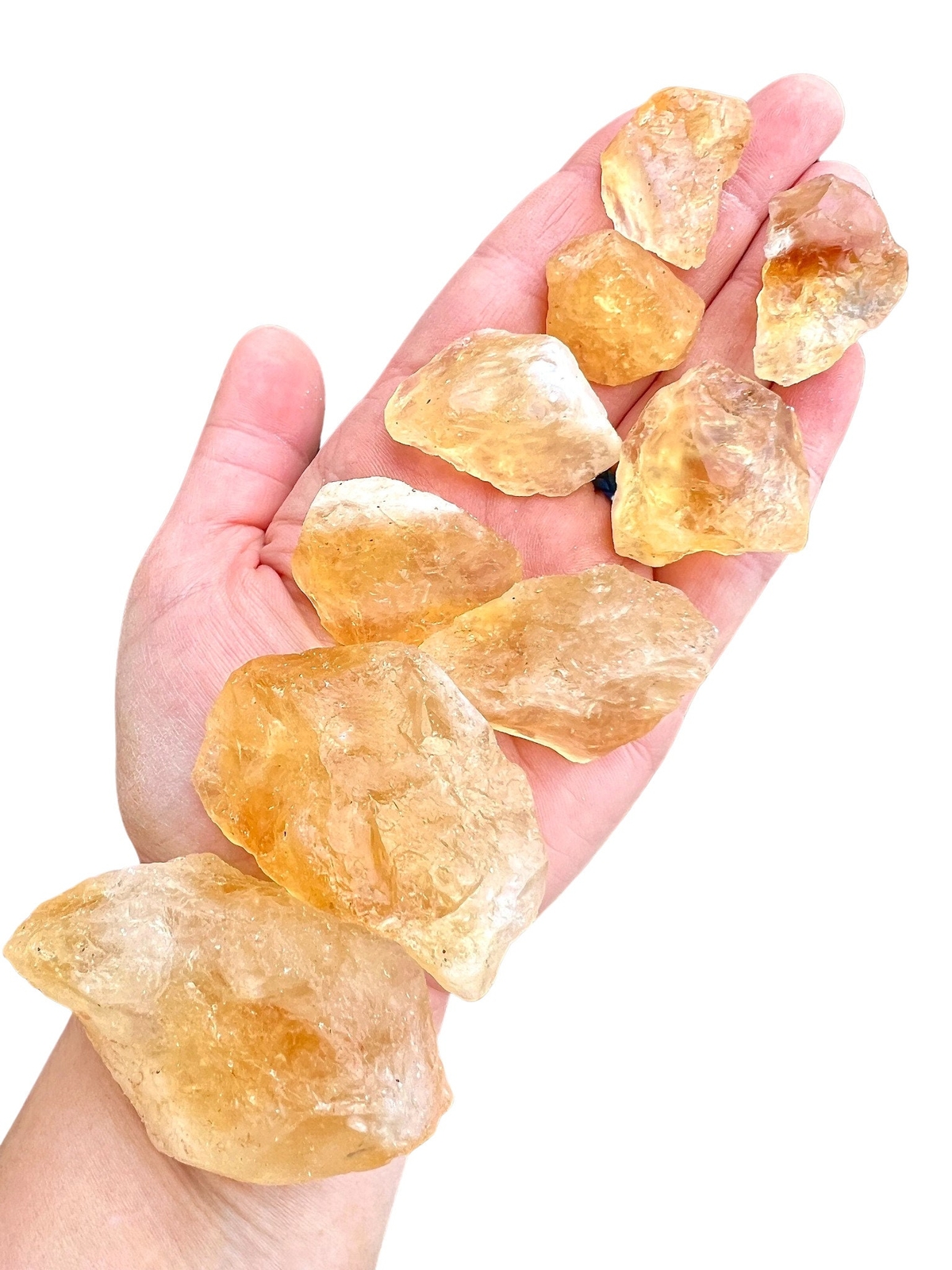 Raw Citrine (Treated) Crystal, Natural Citrine (Treated) from Brazil