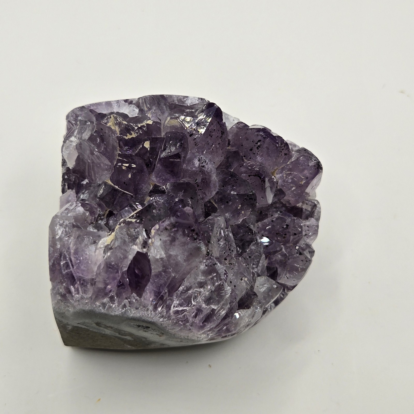 Polished Cut Base Geode Natural Specimen Amethyst Crystal Cluster