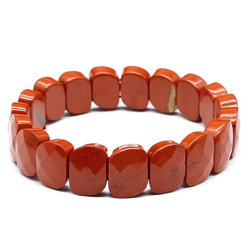 Natural heterosexual crystal healing cut tiger eye stone Indian agate bracelet