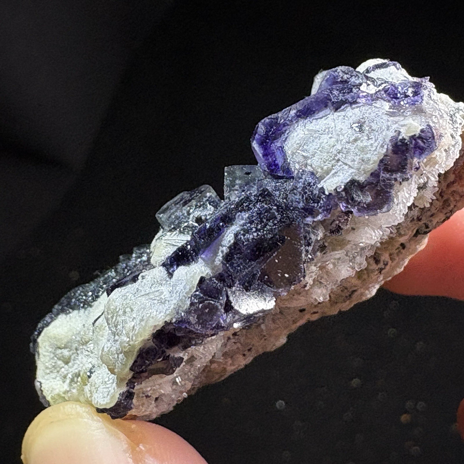 Natural Phantom Fluorite w/ Rutile & Quartz Cluster Raw Specimen Inner Mongolia