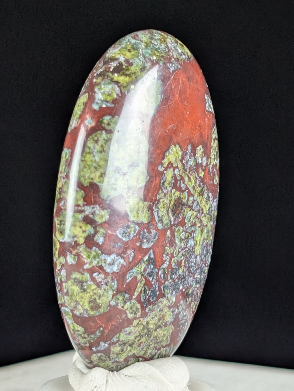 Dragon Blood Palmstone Crystal Gemstone Fidget Worry Stone Chakra Reiki