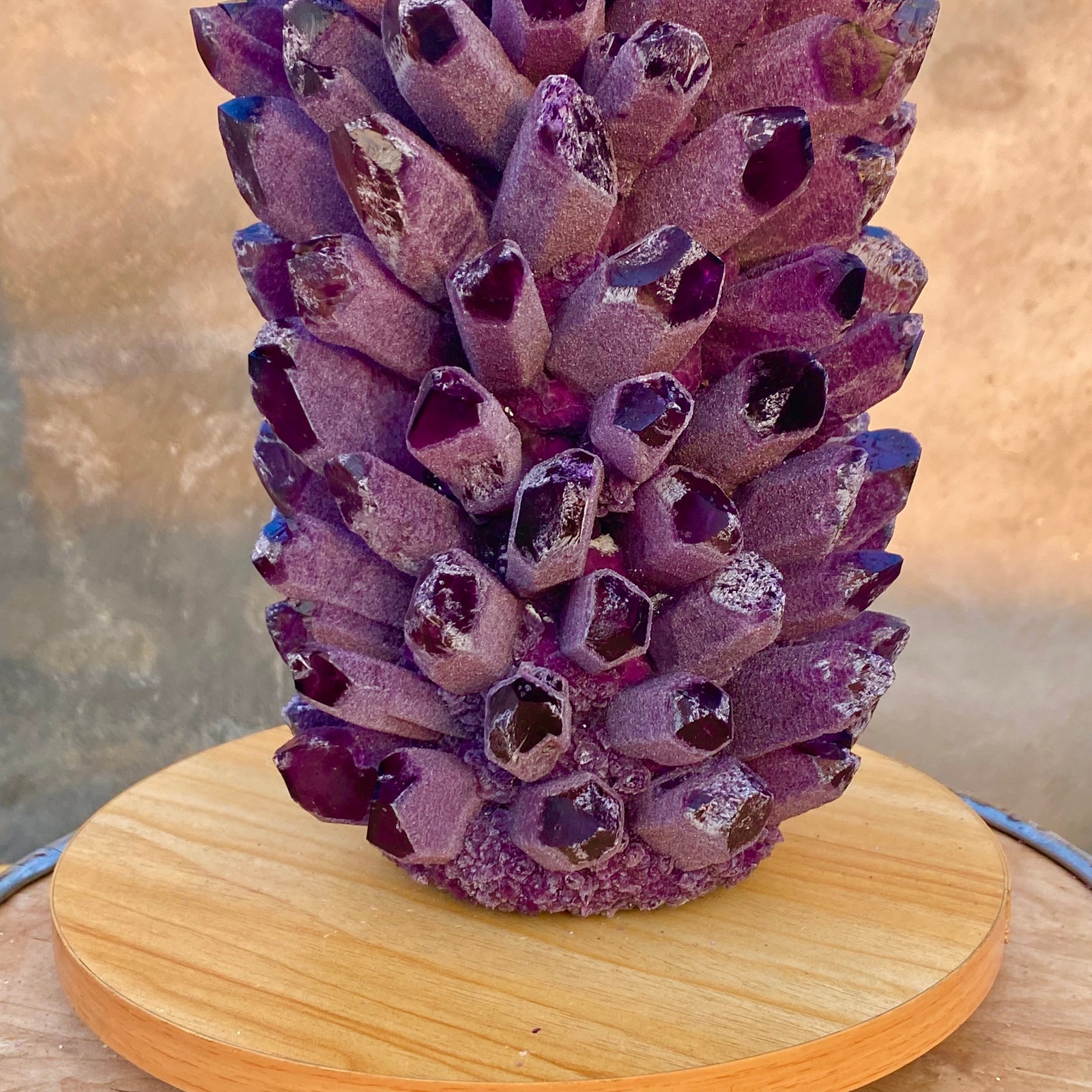 27.88LB New find purple phantom crystal quartz cluster mineral specimen healing