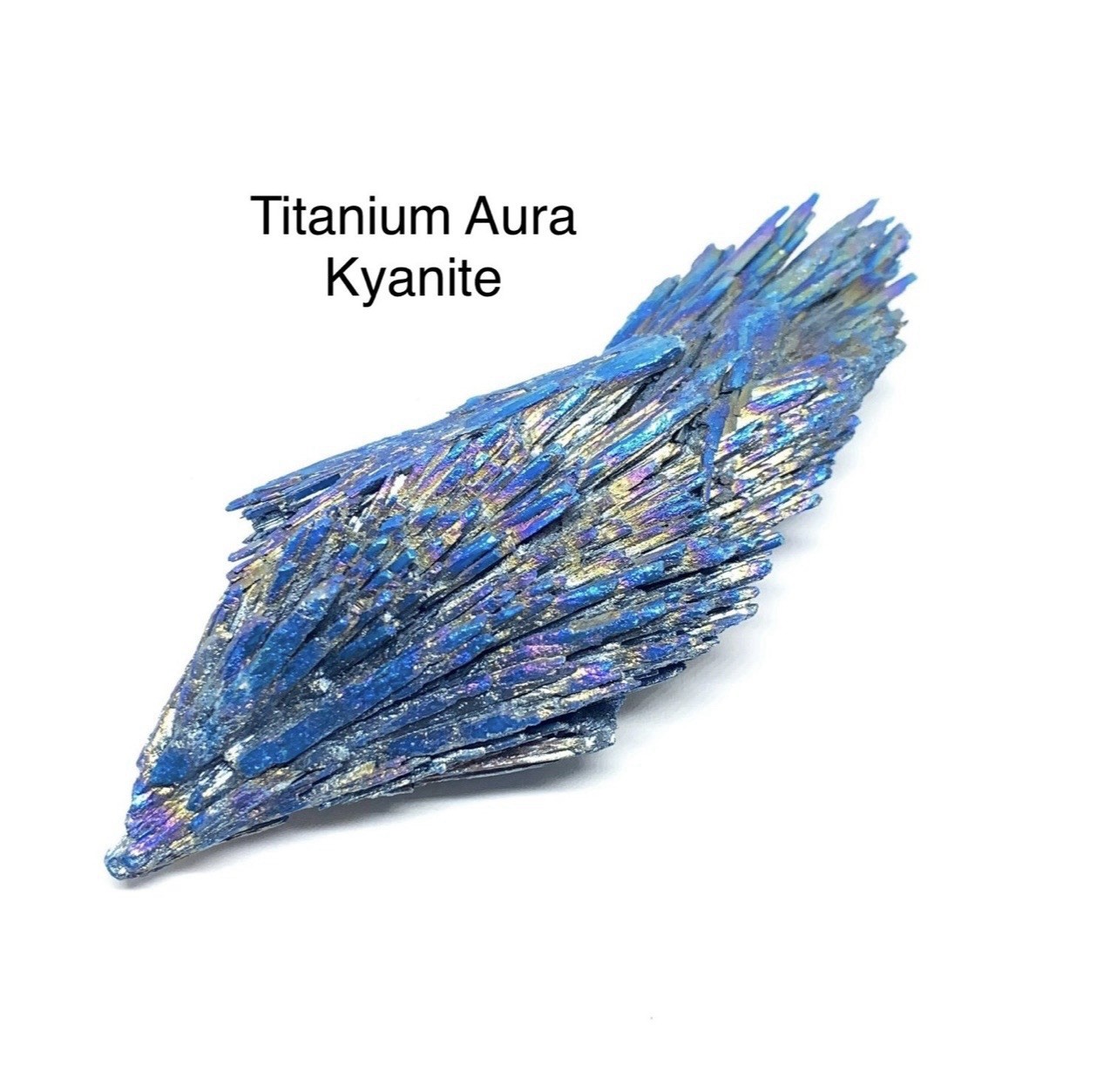 Kyanite Genuine Aqua Titanium Aura Crystal 70g