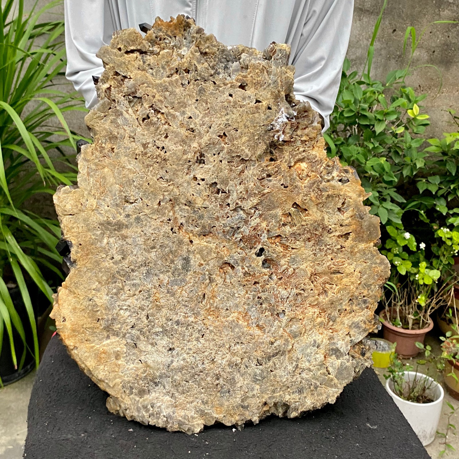 29.32LB Large Natural Smoky Black Quartz Cluster Crystal raw Specimen Healing
