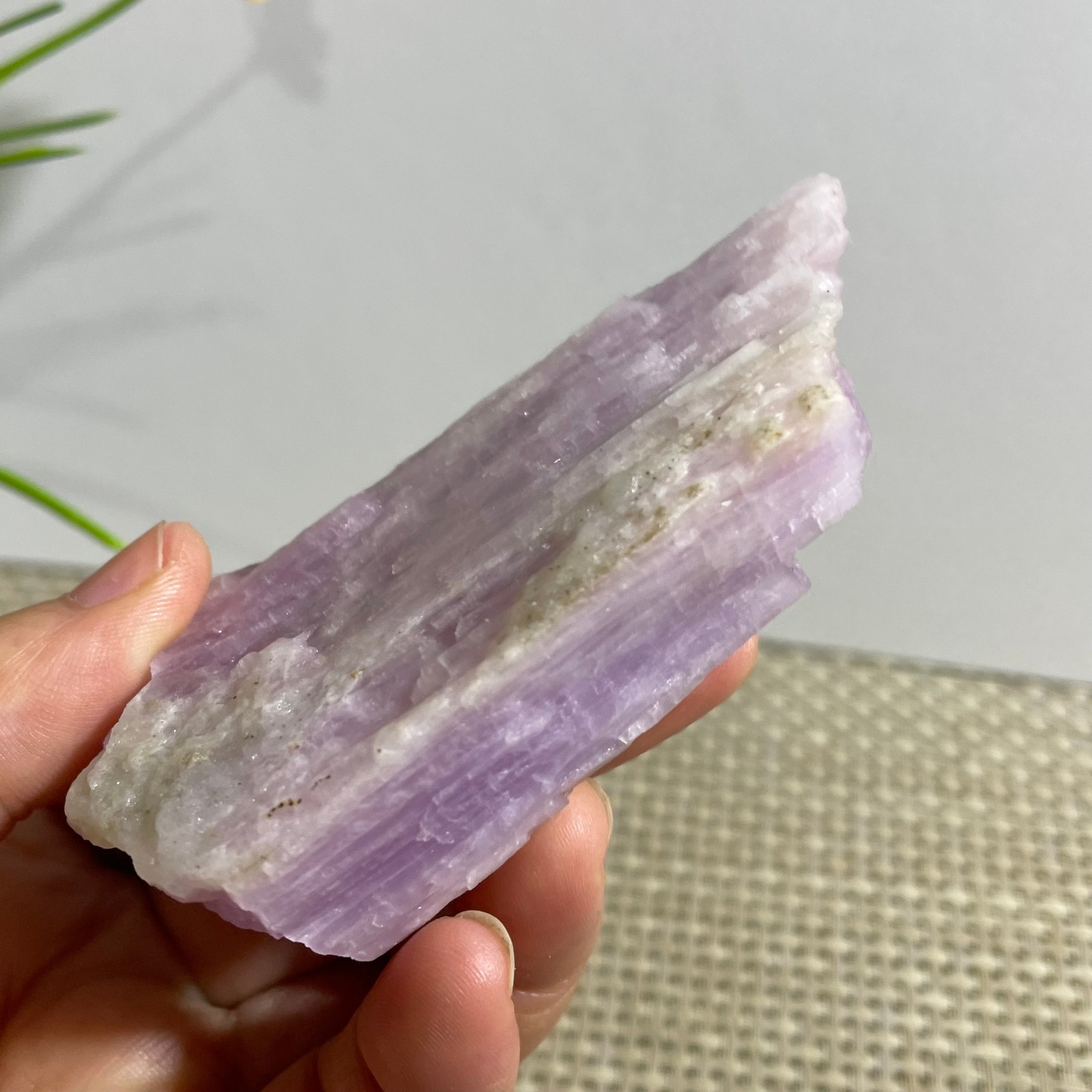 133g Raw Kunzite Purple Rough Healing Stone Specimens Rocks