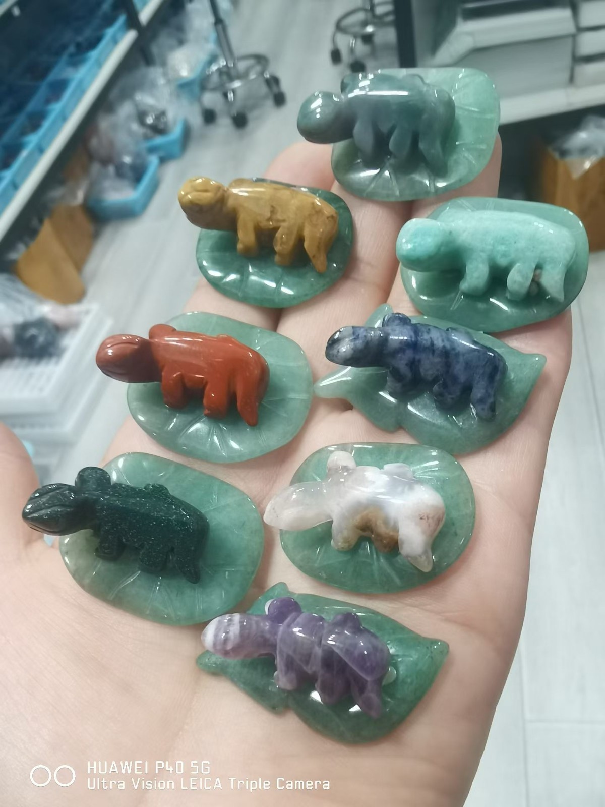 5pcs Natural mix Quartz Carved Lizard skull crystal Reiki healing Gift Random