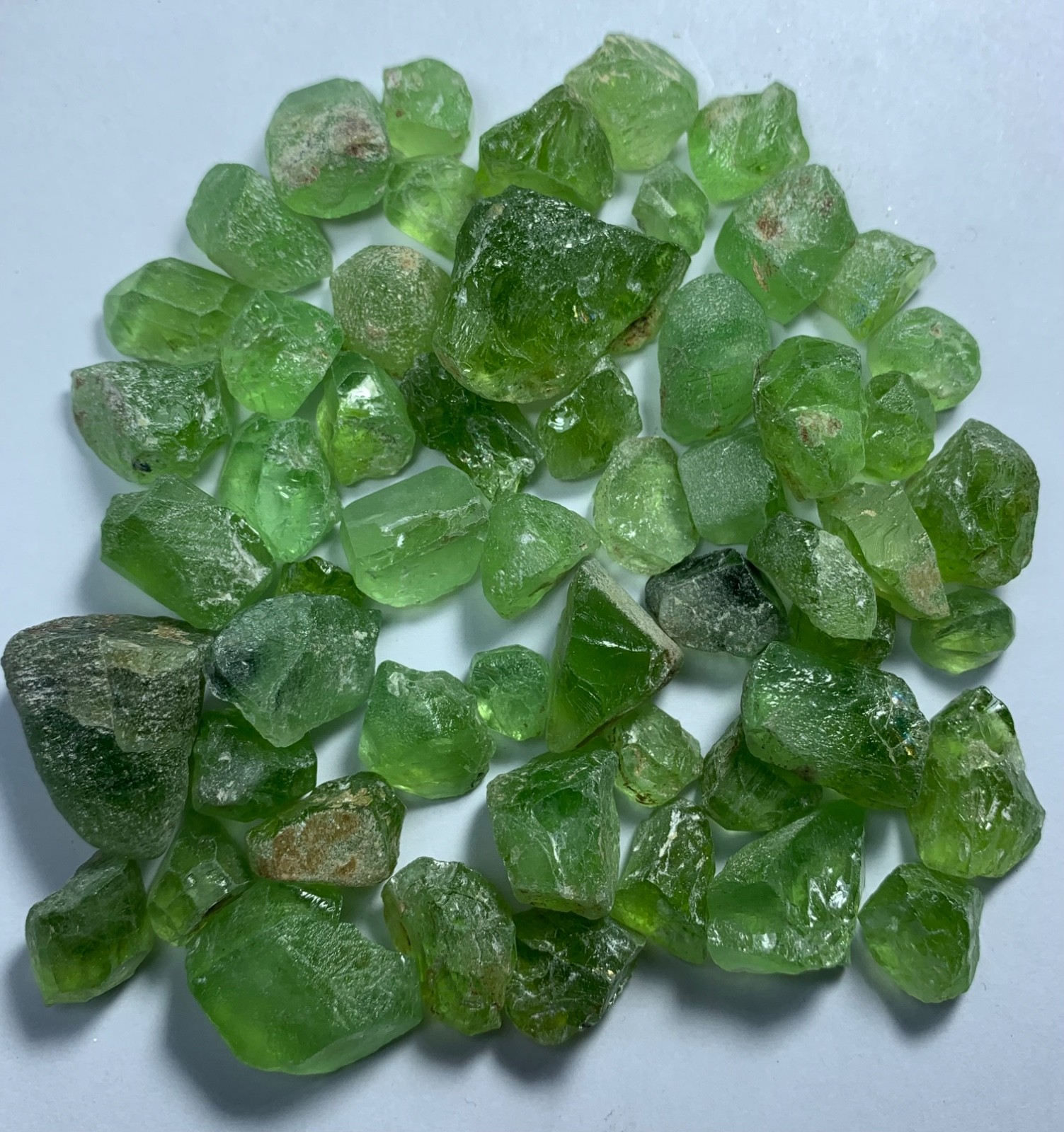 Peridot Rough Facet Grade Lot from Mansehra Supat Mine Pakistan(126.90Gram)