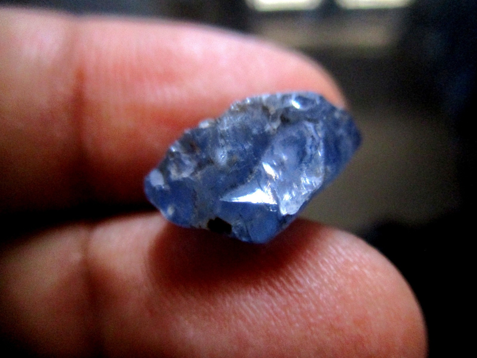 Natural Blue Sapphire Crystal Specimen, 10.75 Carats, Jammu Kashmir Origin