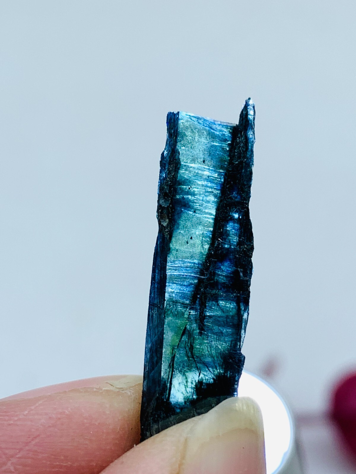 5ct 31mm TOP EXCELLENT BLUE GREEN VIVIANITE CRYSTALS Specimen FROM Brazil GEM