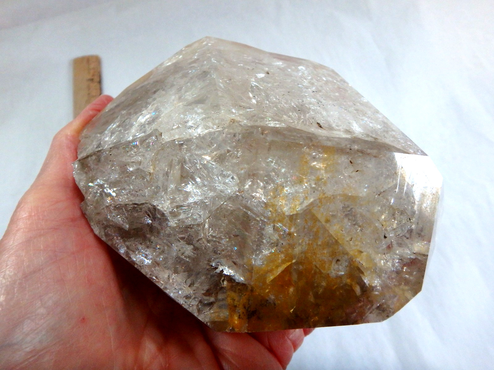 Crystal 💎 Huge Herkimer Diamond Full of Rainbows 1 pound 11 ounces Collector