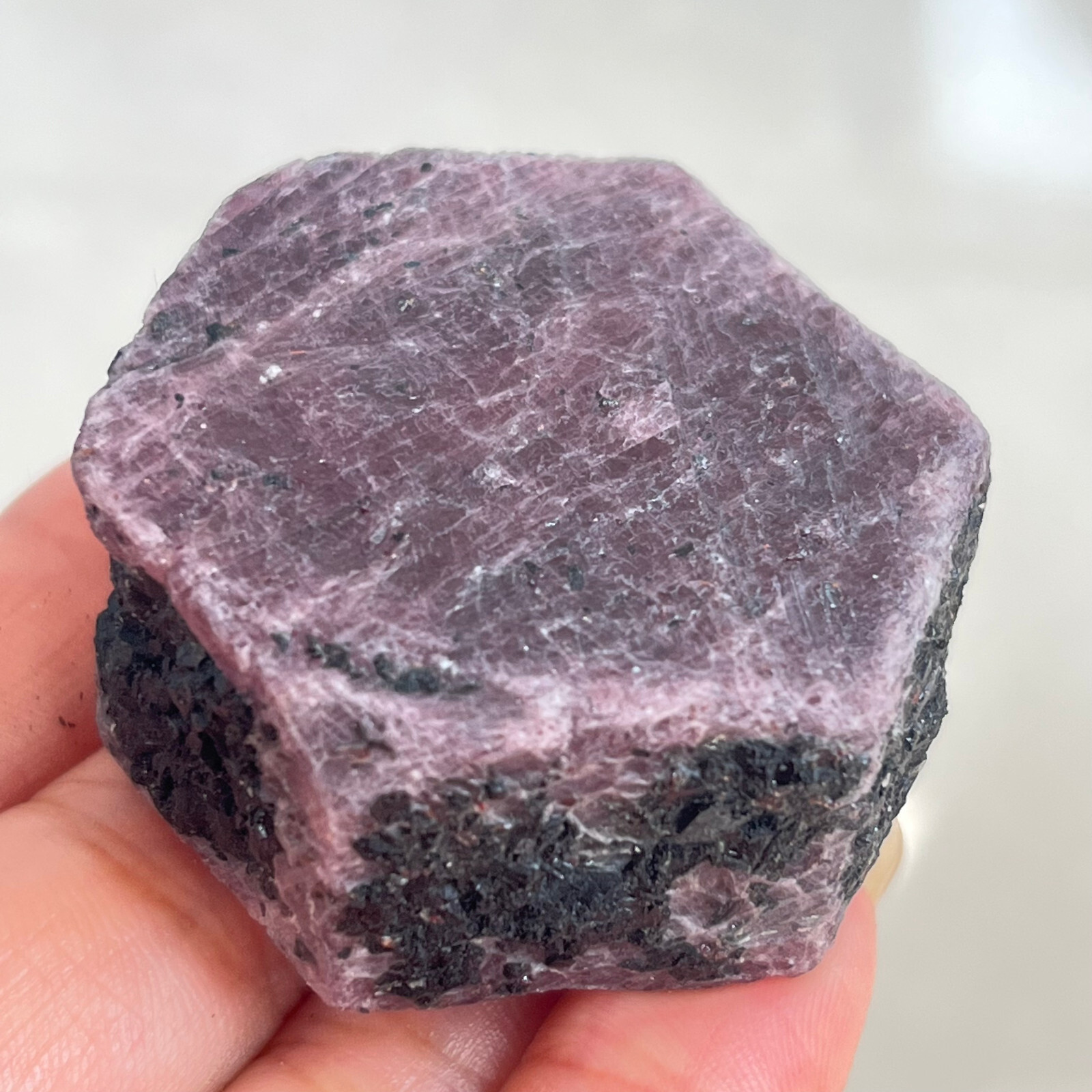 124g Natural Red Corundum Ruby Crystal Rough Mineral Specimen MD10